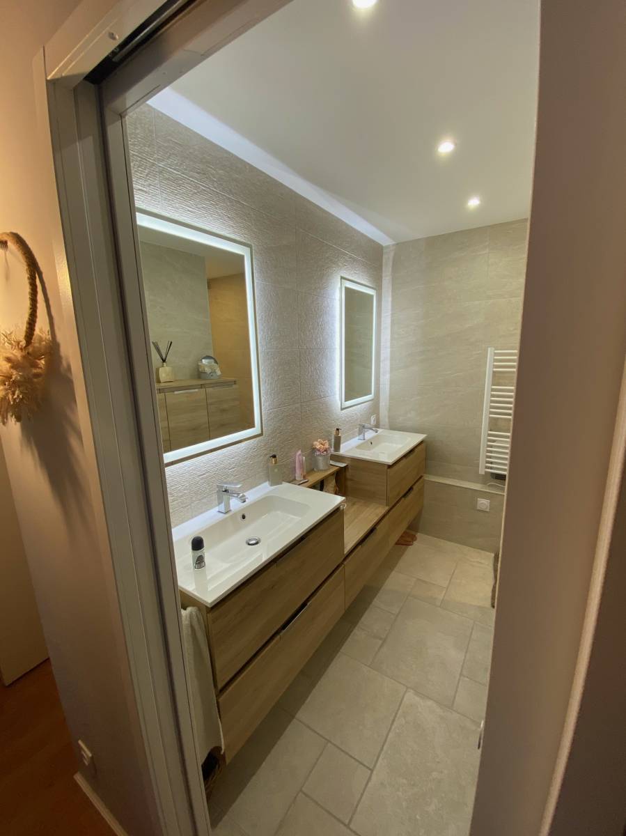 porte coulissante salle de bain lyon