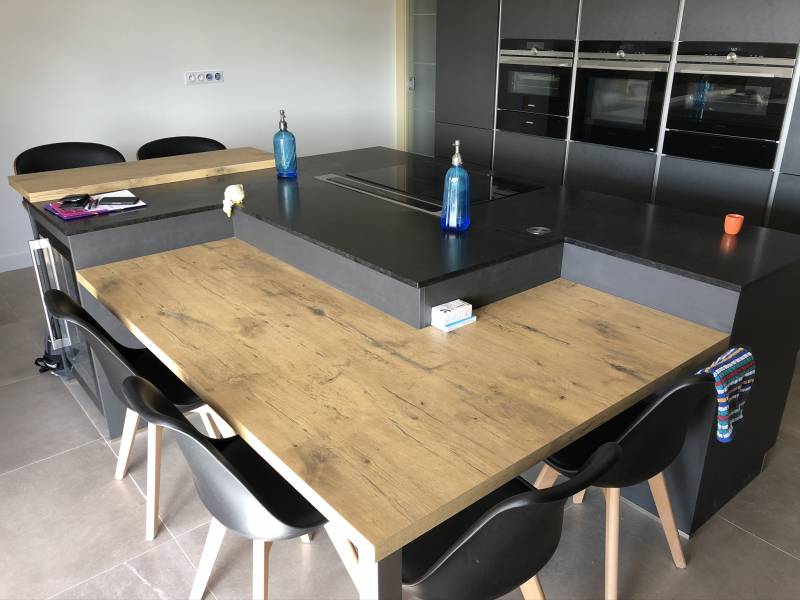 Cuisine Granit et Bois à Lyon