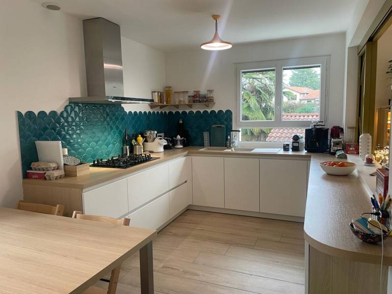 cuisine avec facades ciment