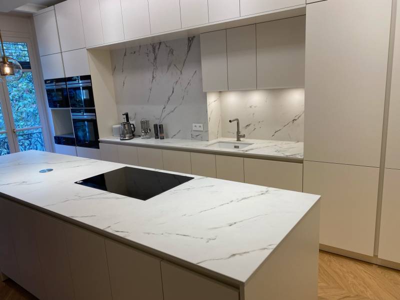 ilot de cuisine moderne à lyon 6