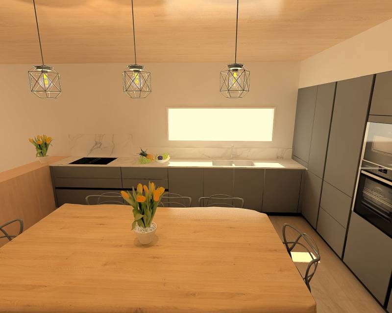 installation de cuisine sur péniche lyon