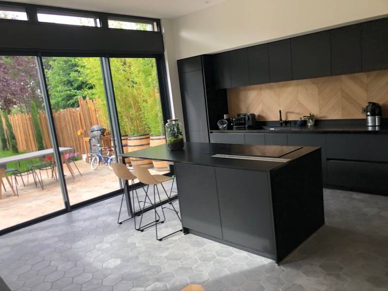 cuisine ouverte sur le salon lyon