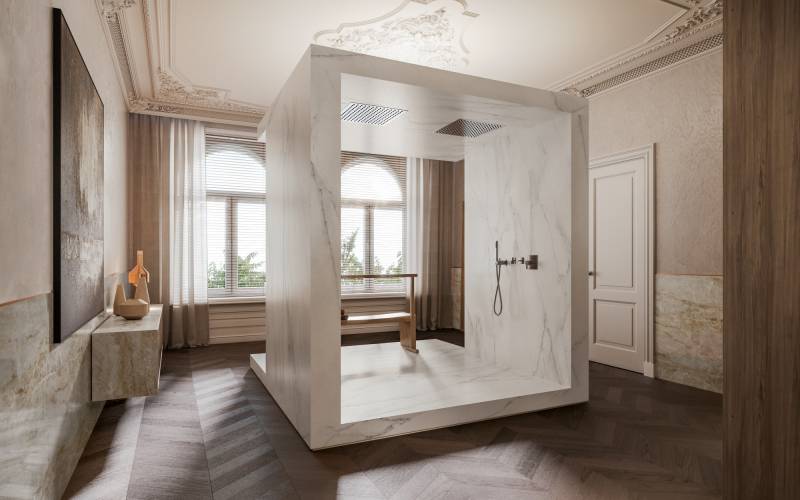 SALLE DE BAIN AVEC DEKTON REM