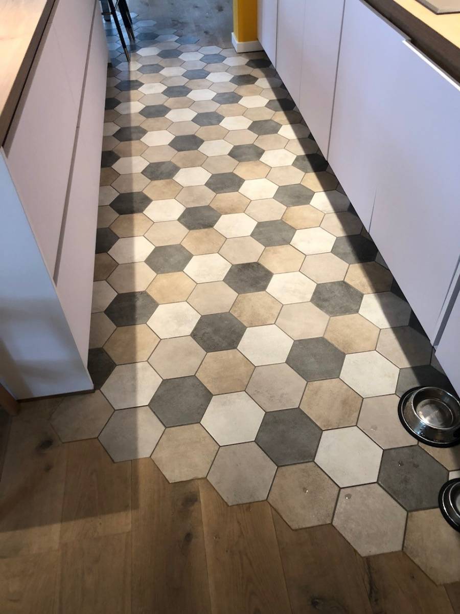 carreaux ciment gris et blanc lyon