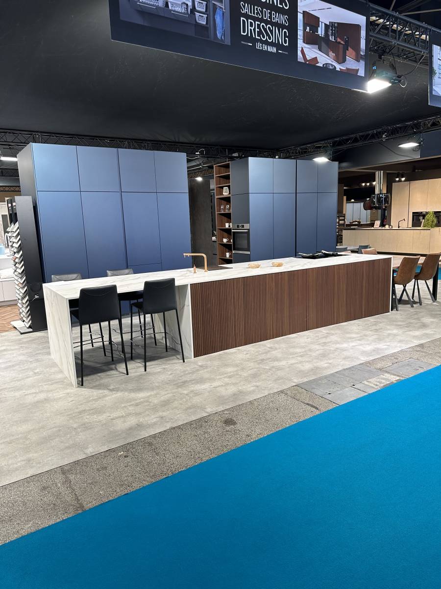 facades de cuisine bleues