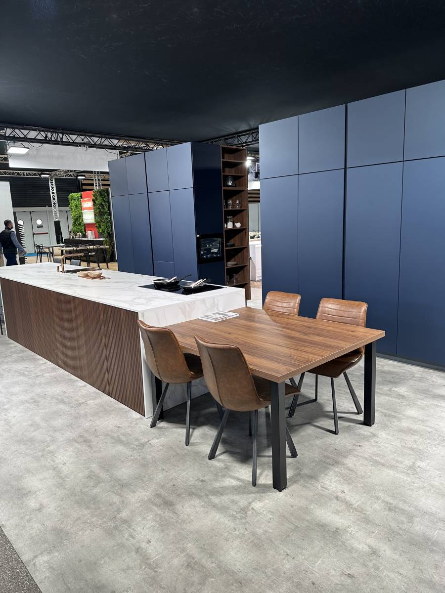 cuisine bleue et bois à lyon