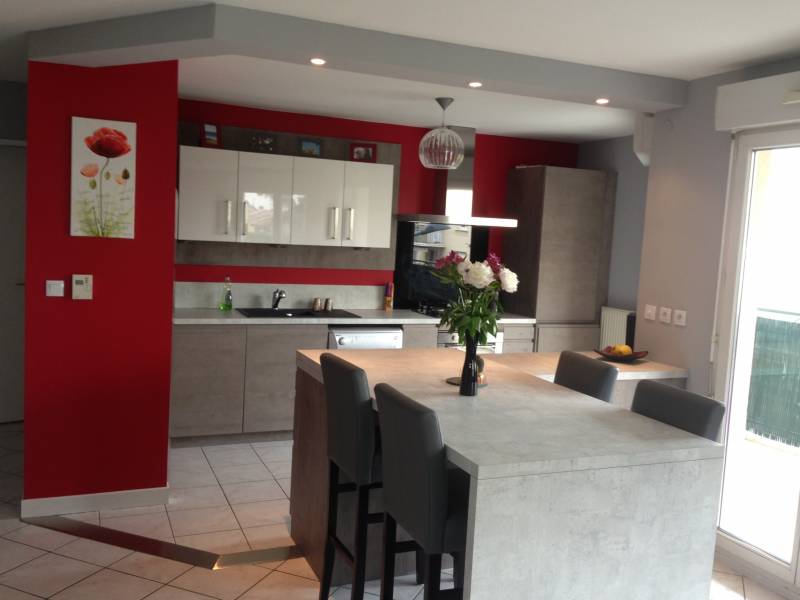 Idee aménagement cuisine linéaire lyon