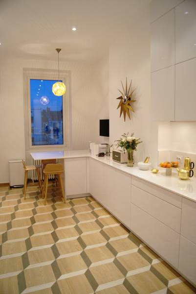 cuisine aménagée blanche lyon