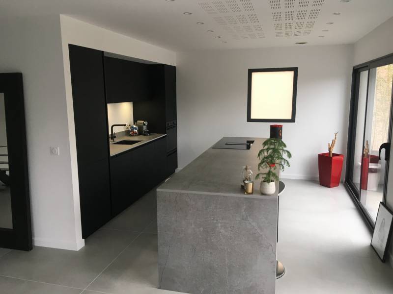 Création d'une cuisine avec ilot central à Lyon