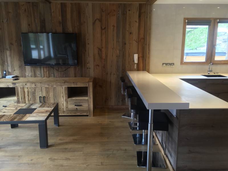 agencement cuisine chalet courchevel