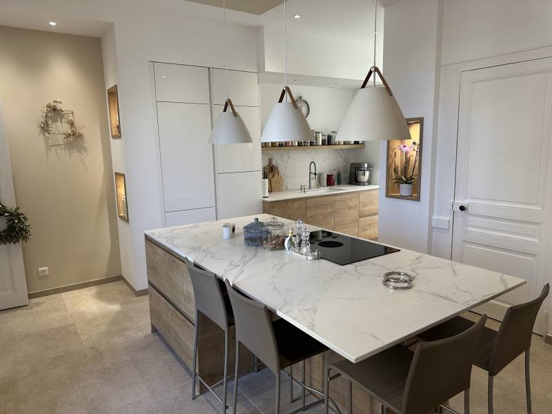 aménagement cuisine bois à Lyon