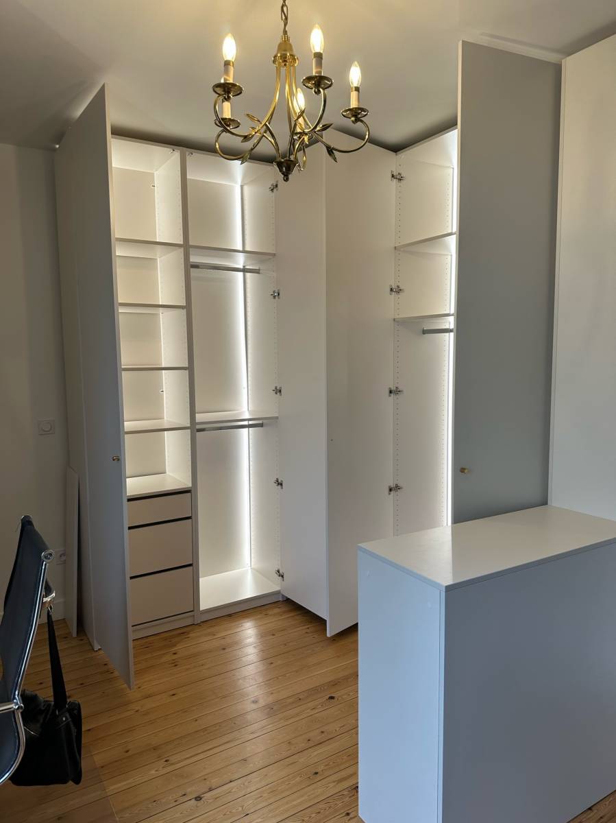 eclairage dans dressing lyon