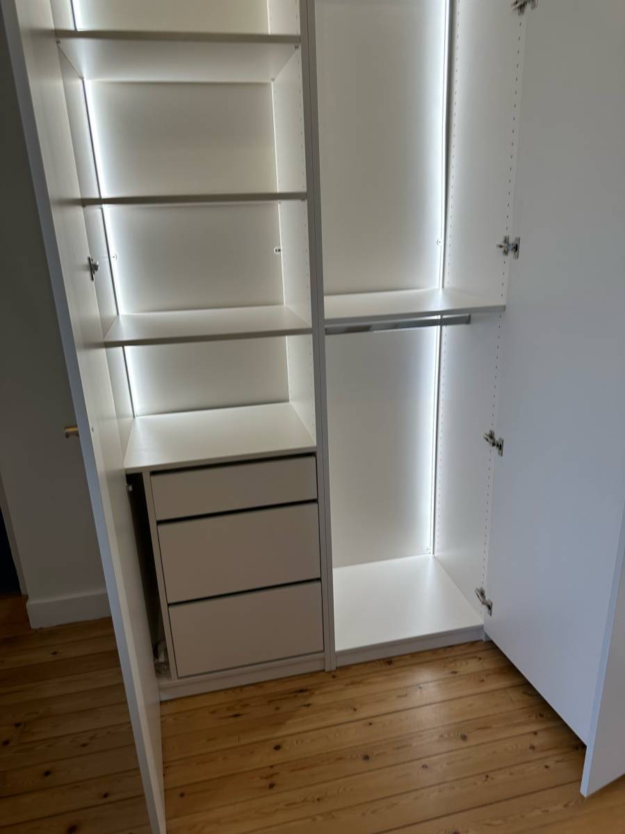 dressing sur mesure avec eclairage lyon