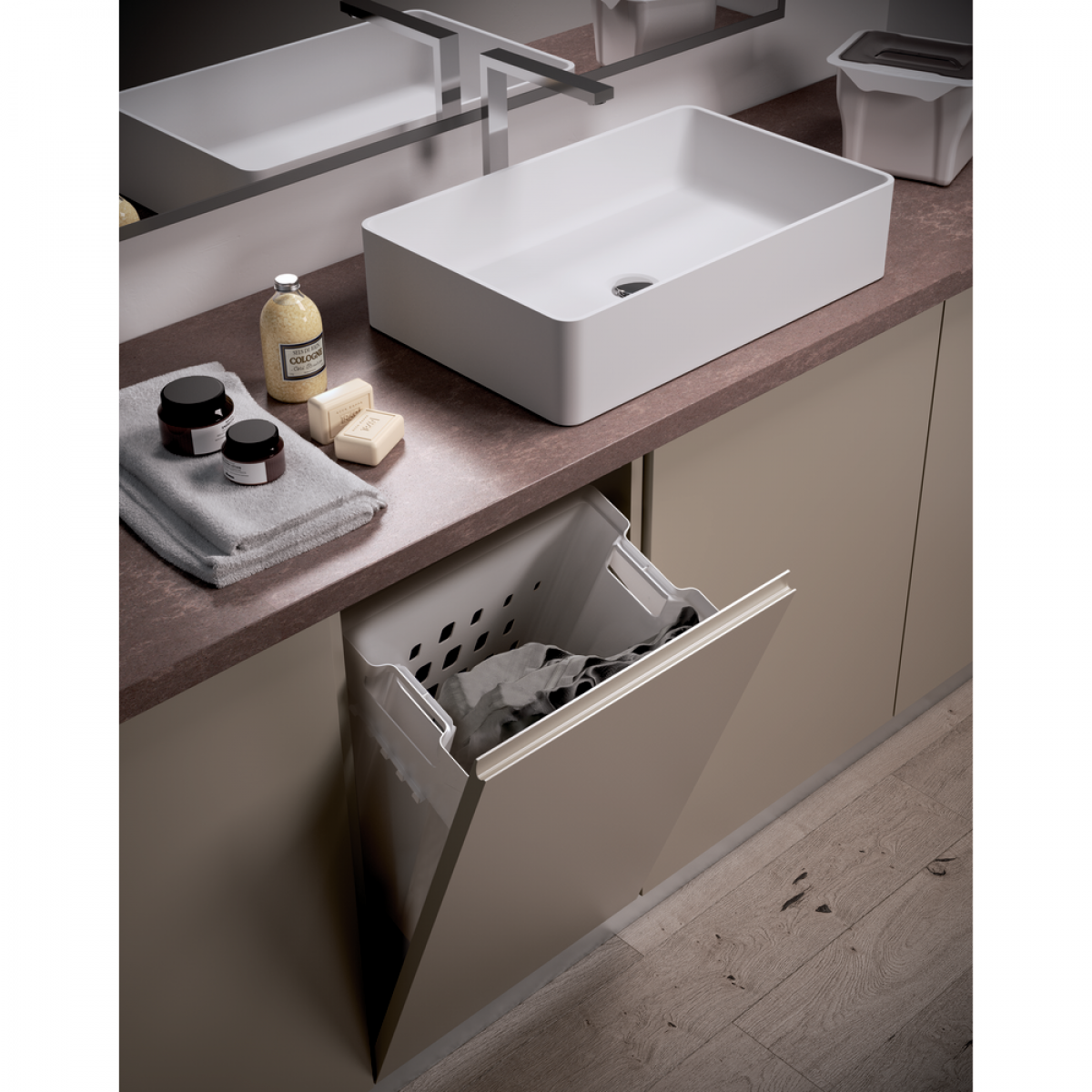 panier a linge basculant