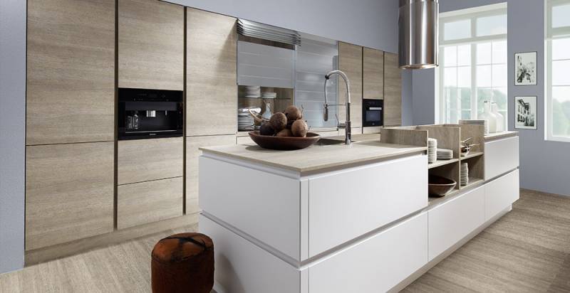 cuisines bois sans poignées a meyzieu