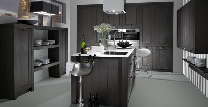 Cuisine Aspect Bois Avec poignées