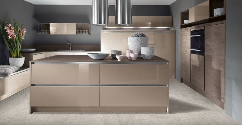 Cuisines Aspect Bois Sans poignées