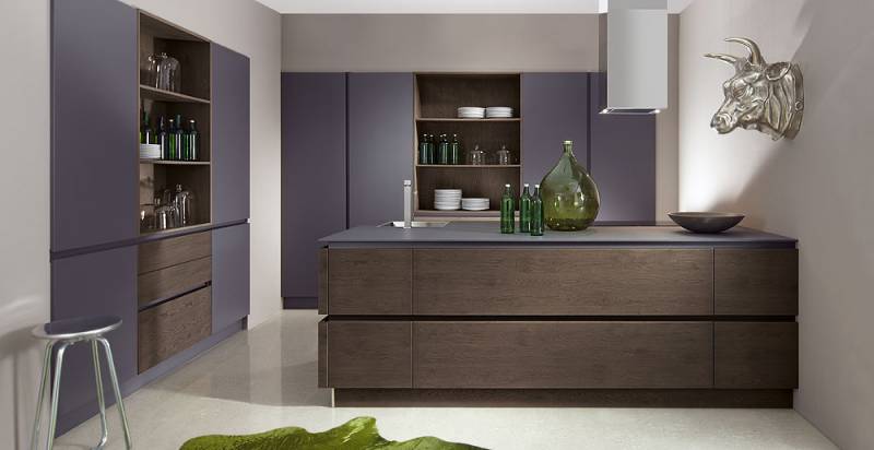 Cuisines Aspect Bois Sans poignées