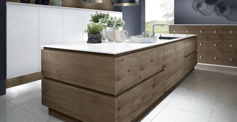 Cuisines Aspect Bois Sans poignées