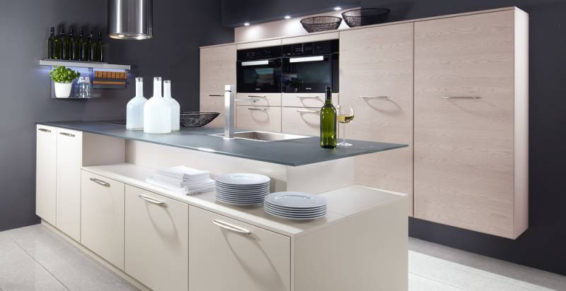 Cuisines Mates avec poignées