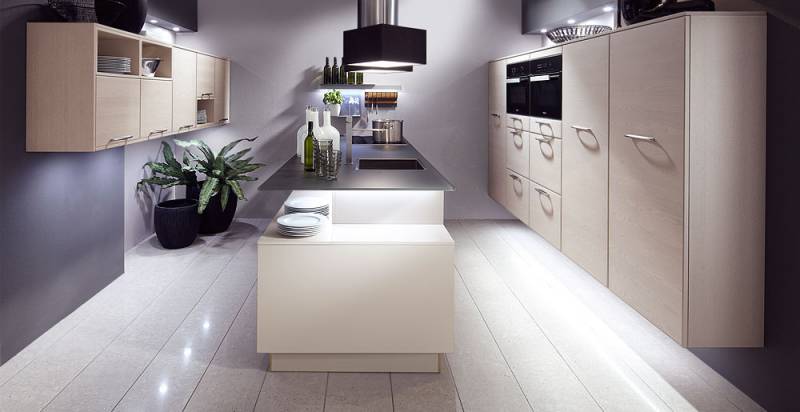 Cuisines Mates avec poignées