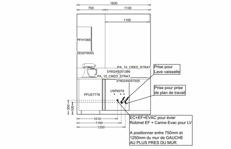 8 - Plans techniques de votre cuisine